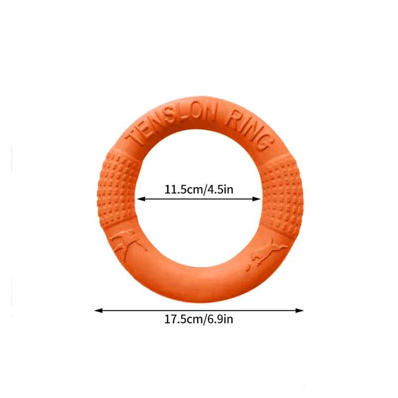 Dog Training Ring – Rubber Interactive Fetch & Flying Disc Toy