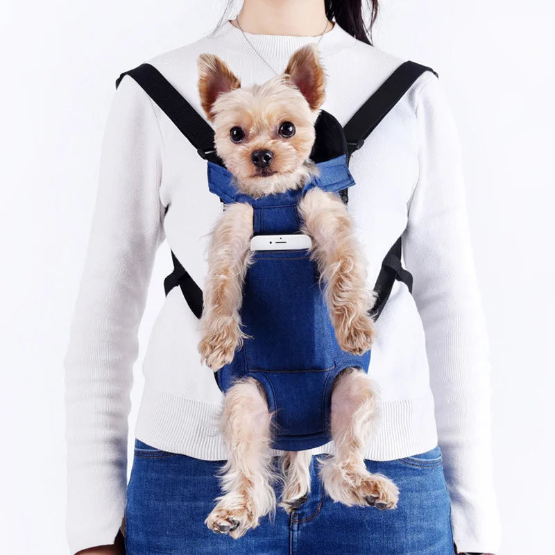 Dog Carrier Backpack – Breathable Mesh Travel Bag for Small Dogs