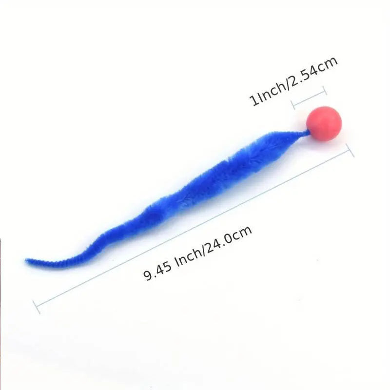 Interactive Cat Ball Toy – Colorful Bouncing Worm Toy