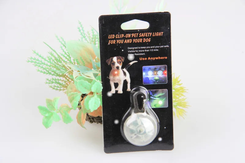 LED Dog Collar Light, Glow Pet Safety Pendant for Night Walks