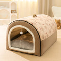 Large Dog House – Warm Washable Covered Bed for Dogs