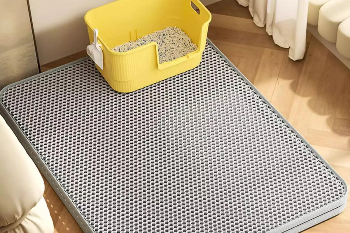 Large Cat Litter Mat – 2-Layer Waterproof Washable Catcher