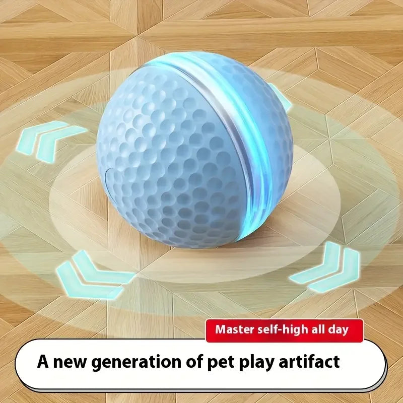 Automatic Interactive Cat Toy Ball – USB Rechargeable Rolling Toy