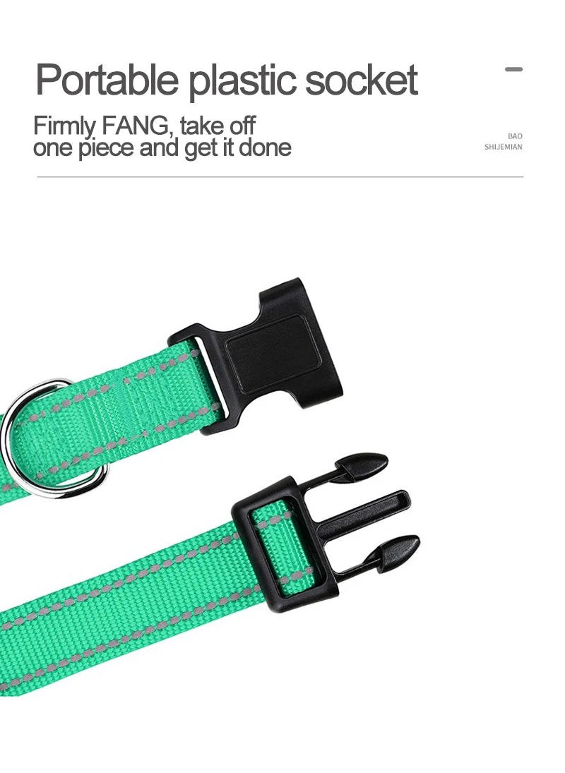 Small Dog Collar Nylon Puppy Collar with Buckle Closure
