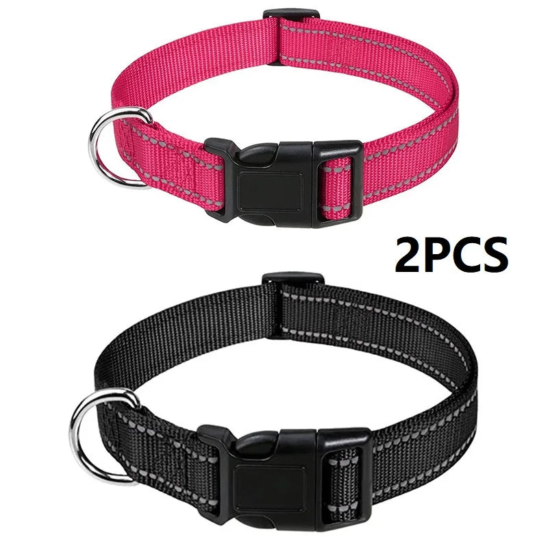 Small Dog Collar Nylon Puppy Collar with Buckle Closure