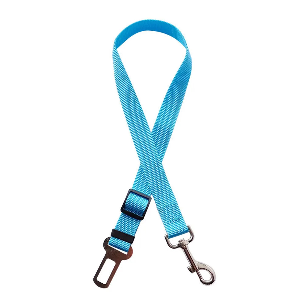 Adjustable Dog Car Seat Belt – Nylon Reflective Travel Harness