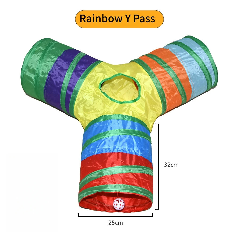Foldable Cat Tunnel Interactive Indoor Toy