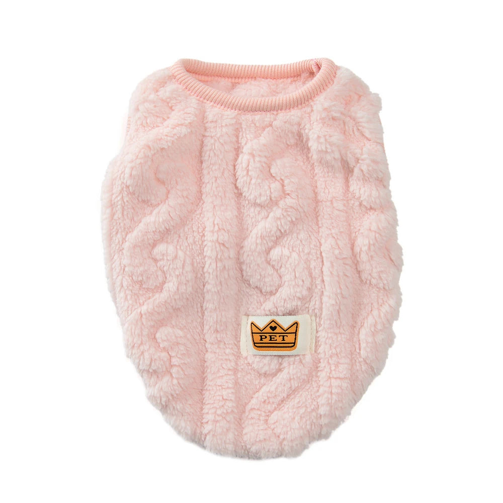 Fleece Dog Sweater, Warm Winter Clothes for Small Dogs & Puppies
