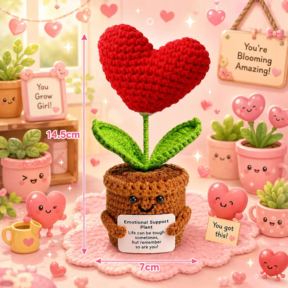 Crochet Plush Pocket Hug Doll, Handmade Mini Plush Gift