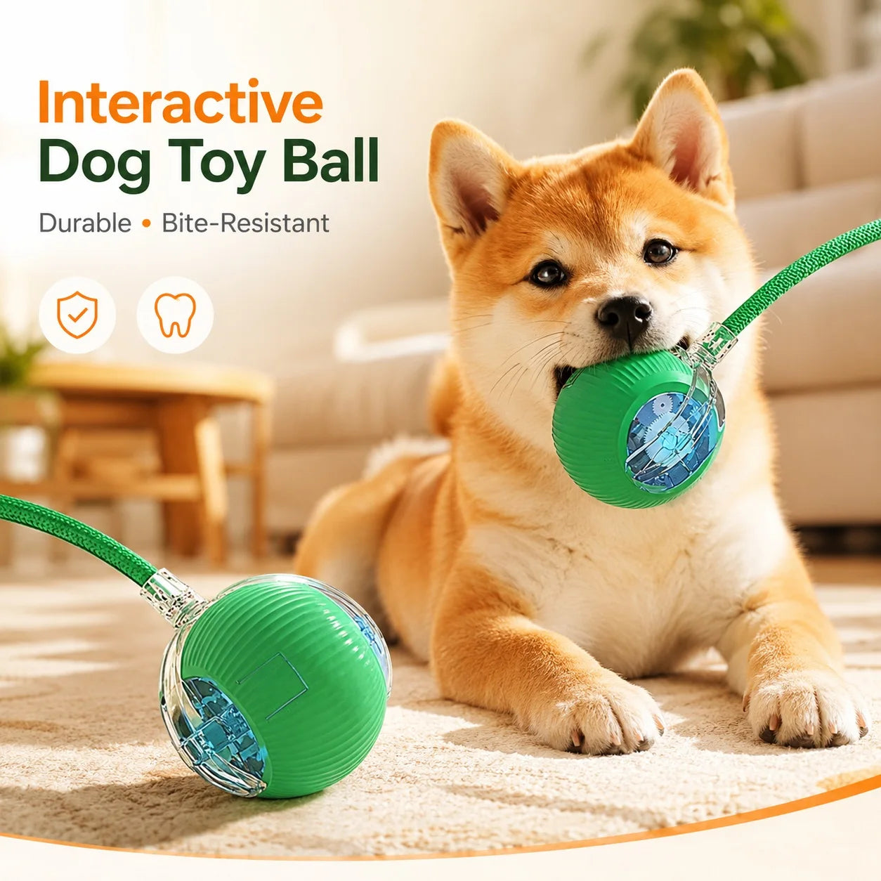 Automatic Dog Ball, Rechargeable Interactive Toy for Dogs