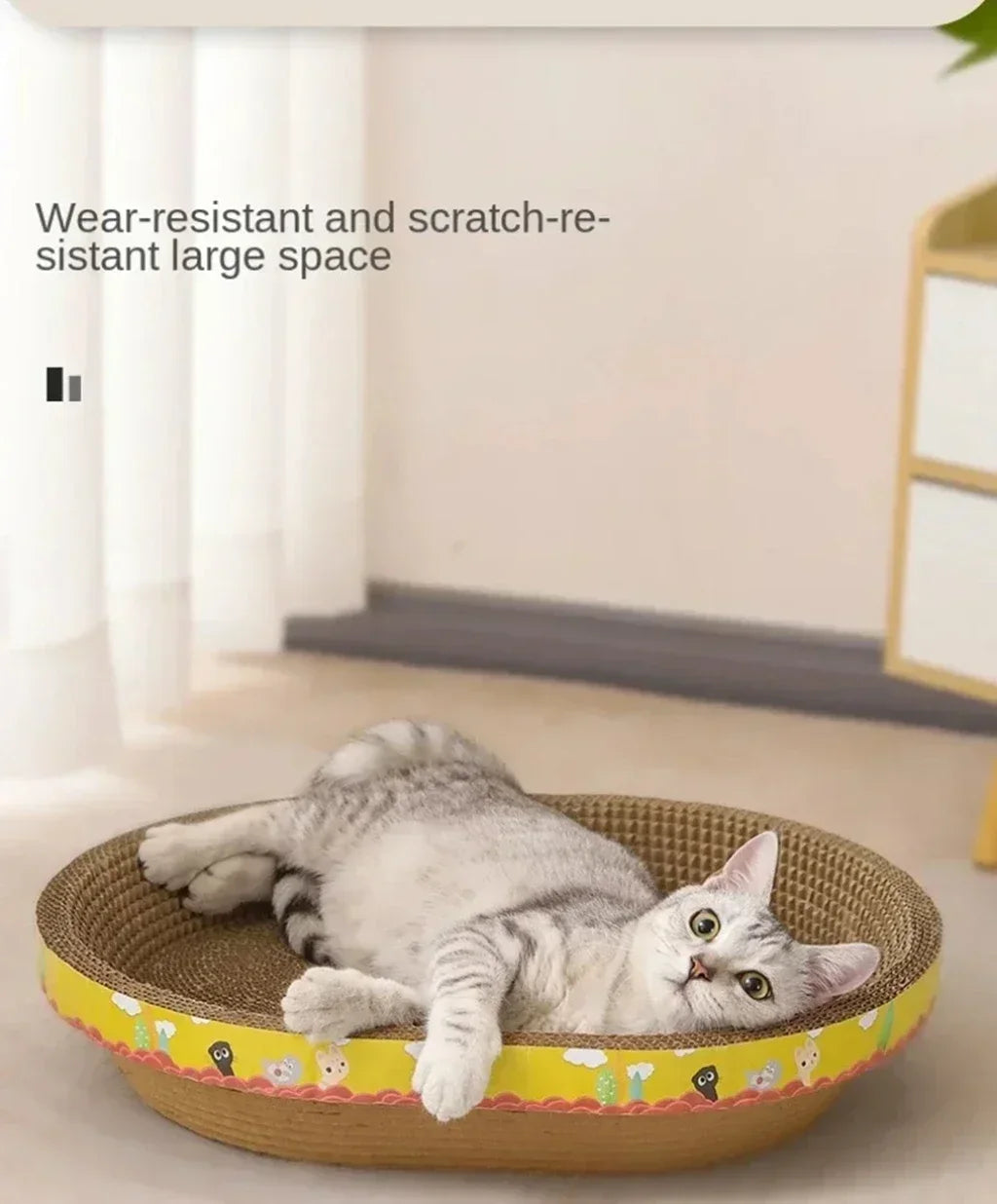 Cardboard Cat Scratcher – Corrugated Scratching Board & Lounger