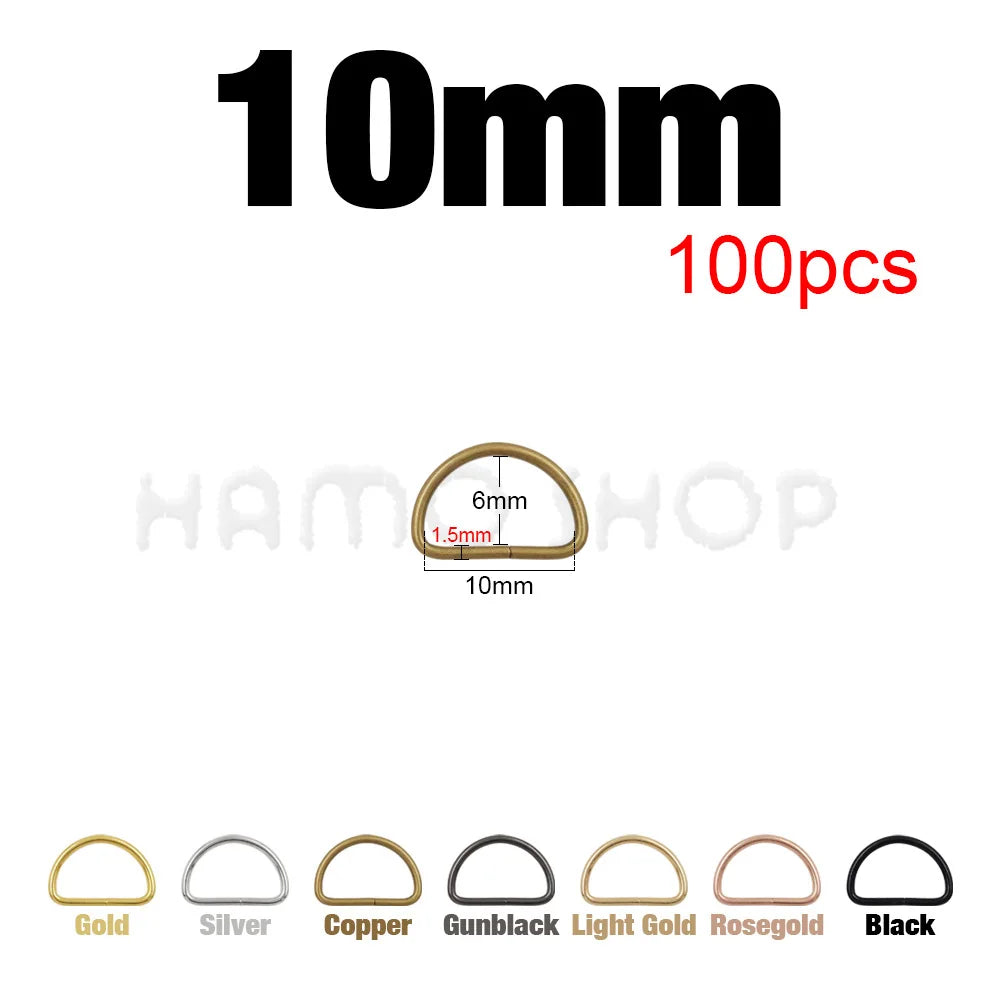Metal D Ring Buckle – Bag Strap Hardware for Leather Craft DIY