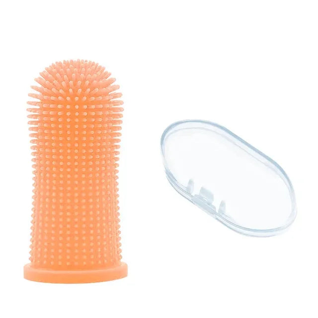 Dog Finger Toothbrush – Soft Silicone Pet Teeth Cleaning Brush