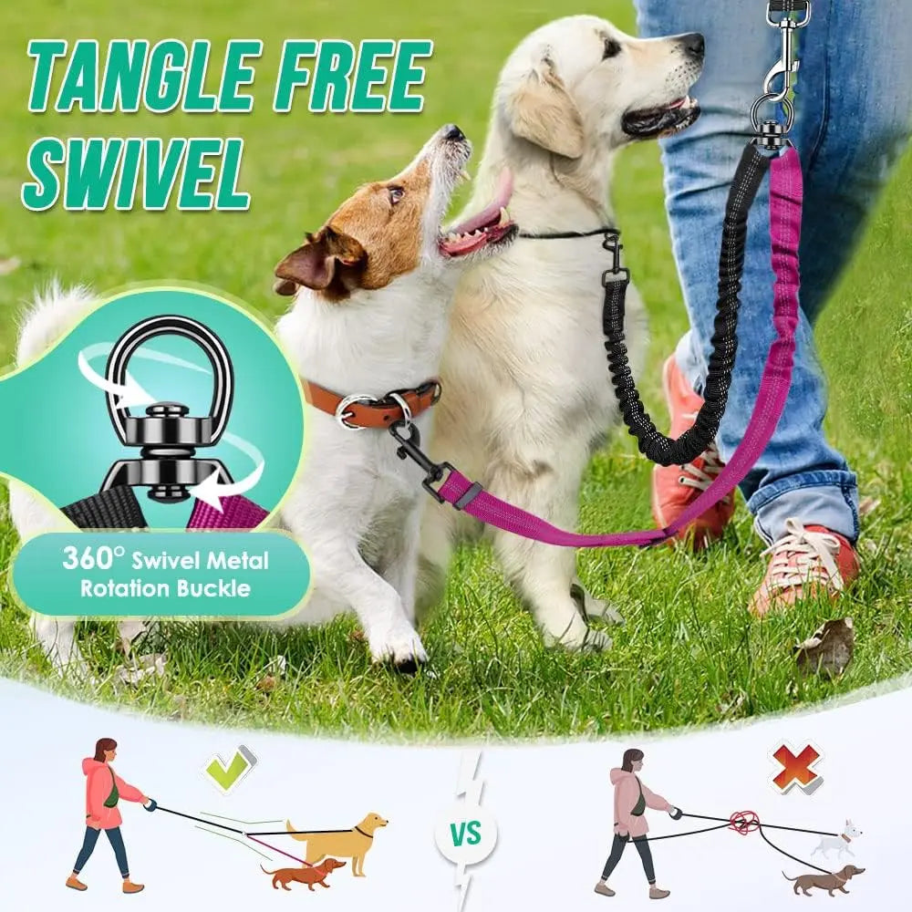 Double Dog Leash – 1.6ft Dual Dog Walking Attachment