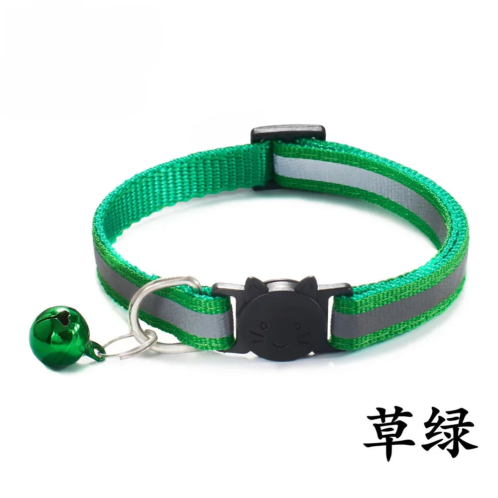 Breakaway Cat Collar – Reflective Adjustable Collar With Bell