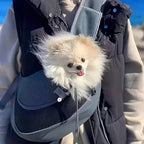 Dog Sling Carrier – Breathable Small Dog Backpack for Travel