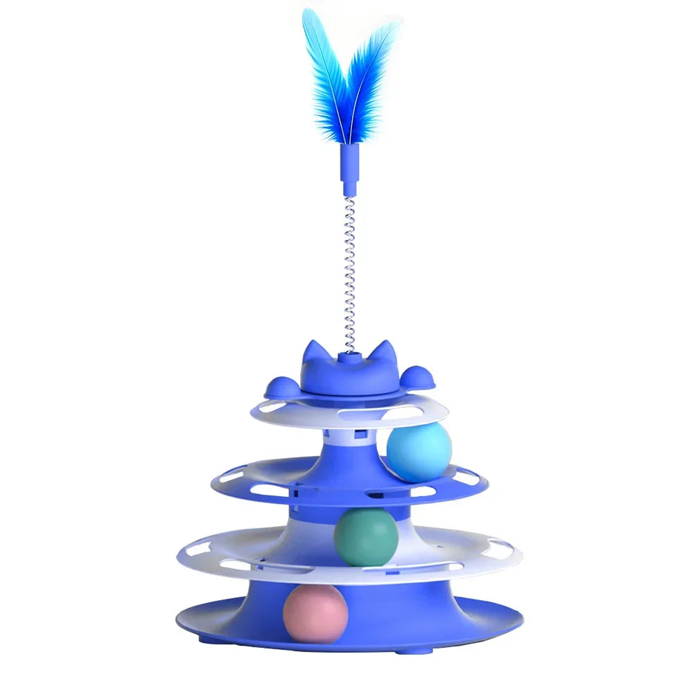 Interactive Cat Toy – Turntable Ball & Stick Play Toy