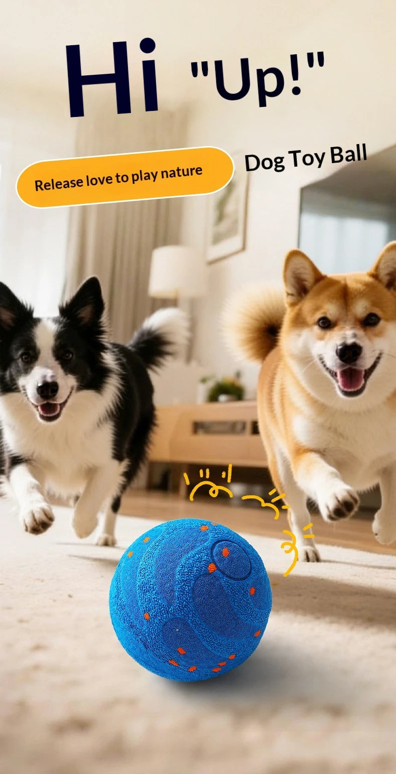 Interactive Dog Toy Automatic Moving Rechargeable Chew Ball