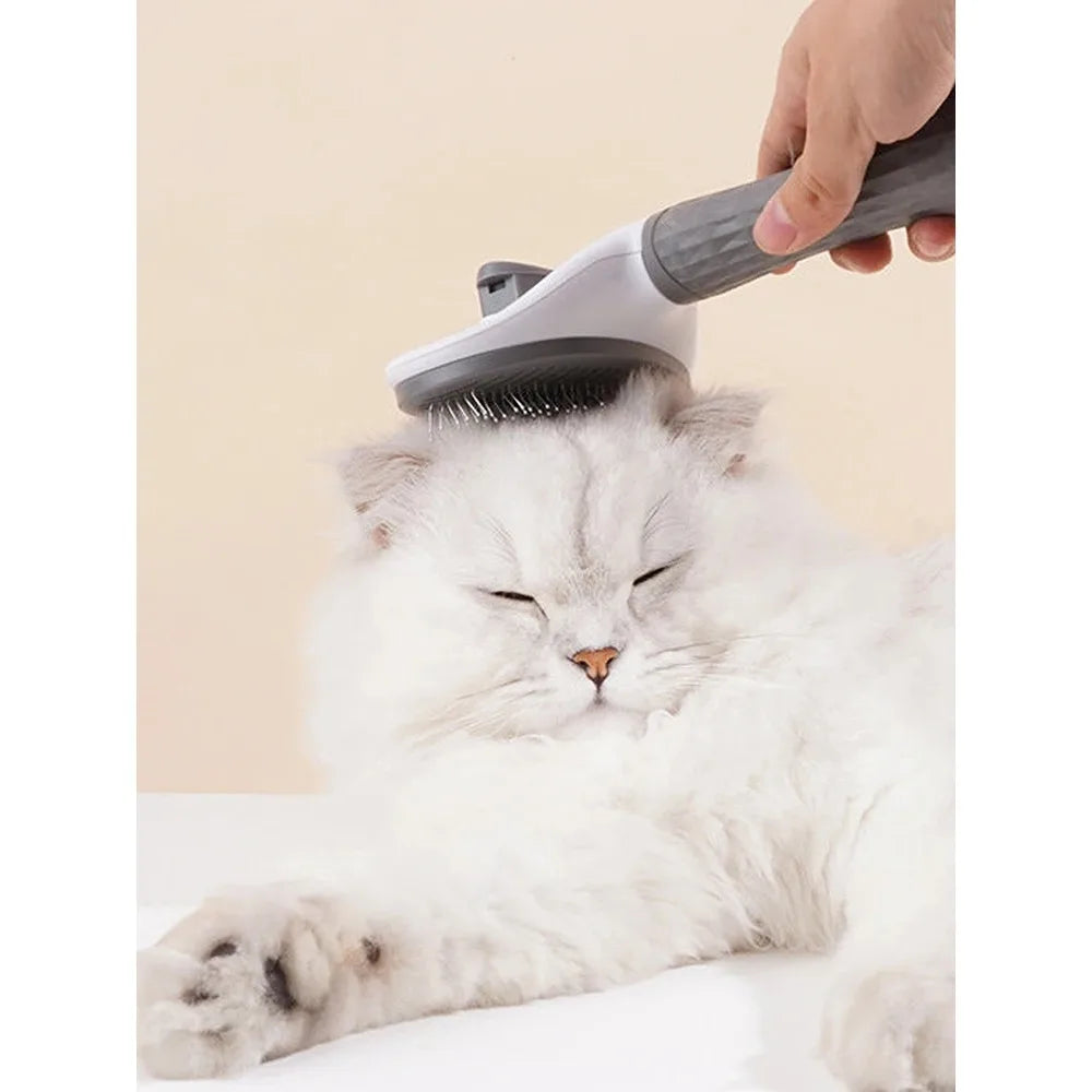 Self Cleaning Pet Hair Brush – Dog & Cat Grooming Slicker