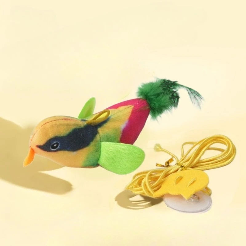Interactive Cat Toy – Hanging Bird with Realistic Sound