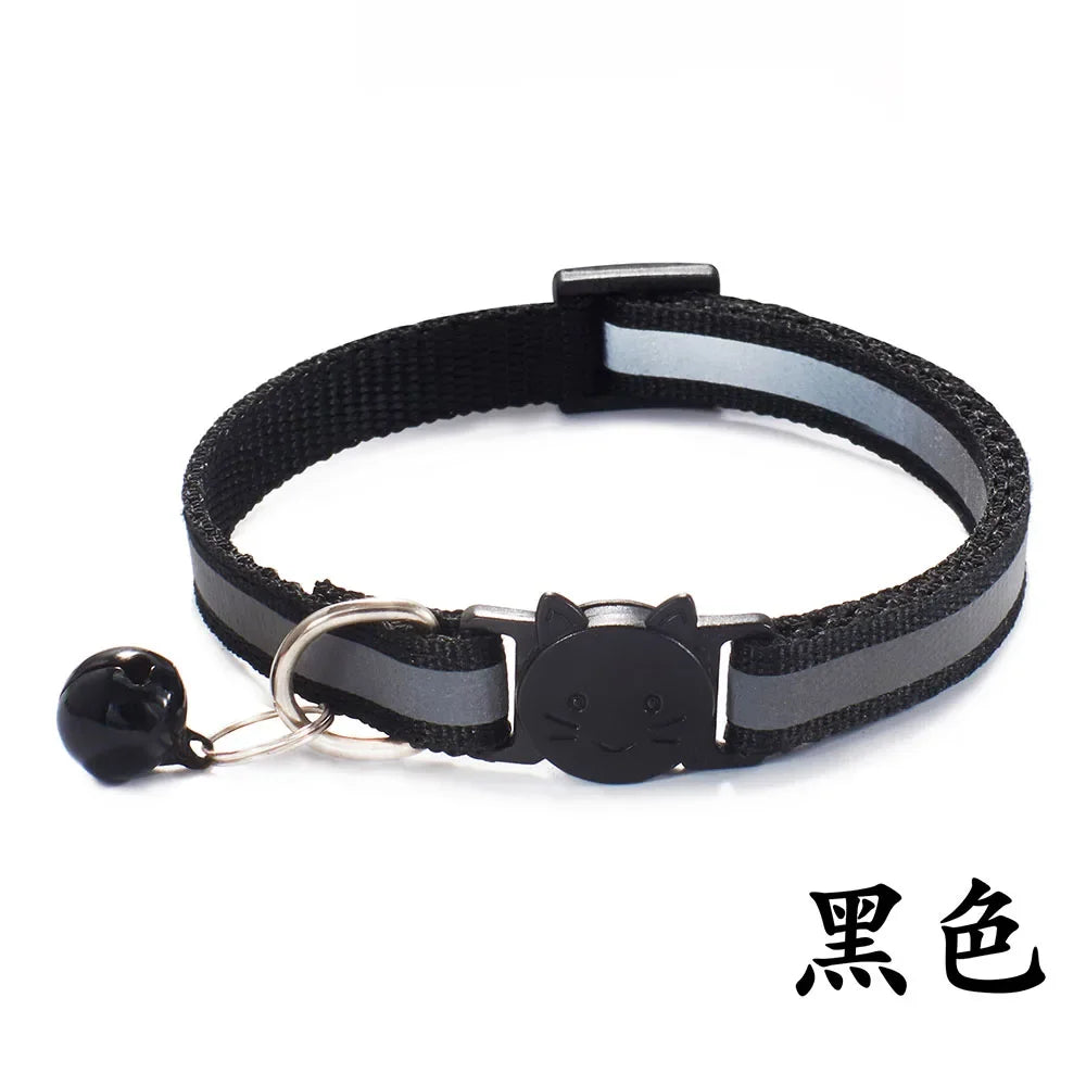 Breakaway Cat Collar – Reflective Adjustable Collar With Bell