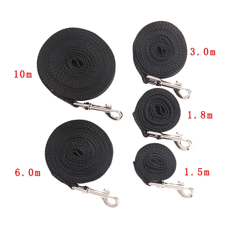 Long Dog Training Leash – Nylon Lead for Outdoor Walking