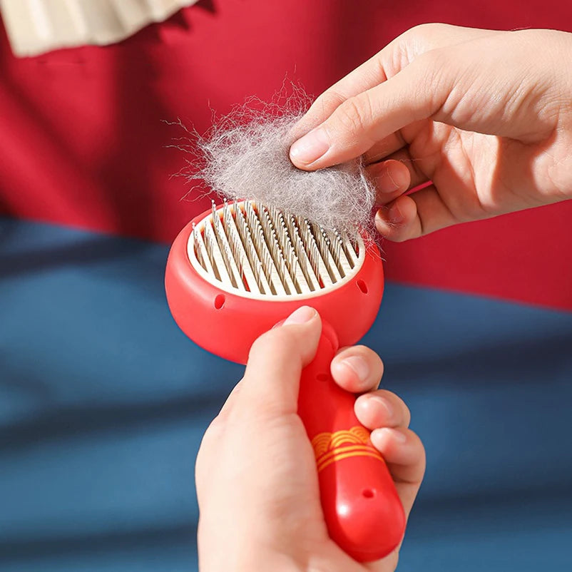 Cat Hair Removal Brush – Anti-Static Pet Grooming Comb