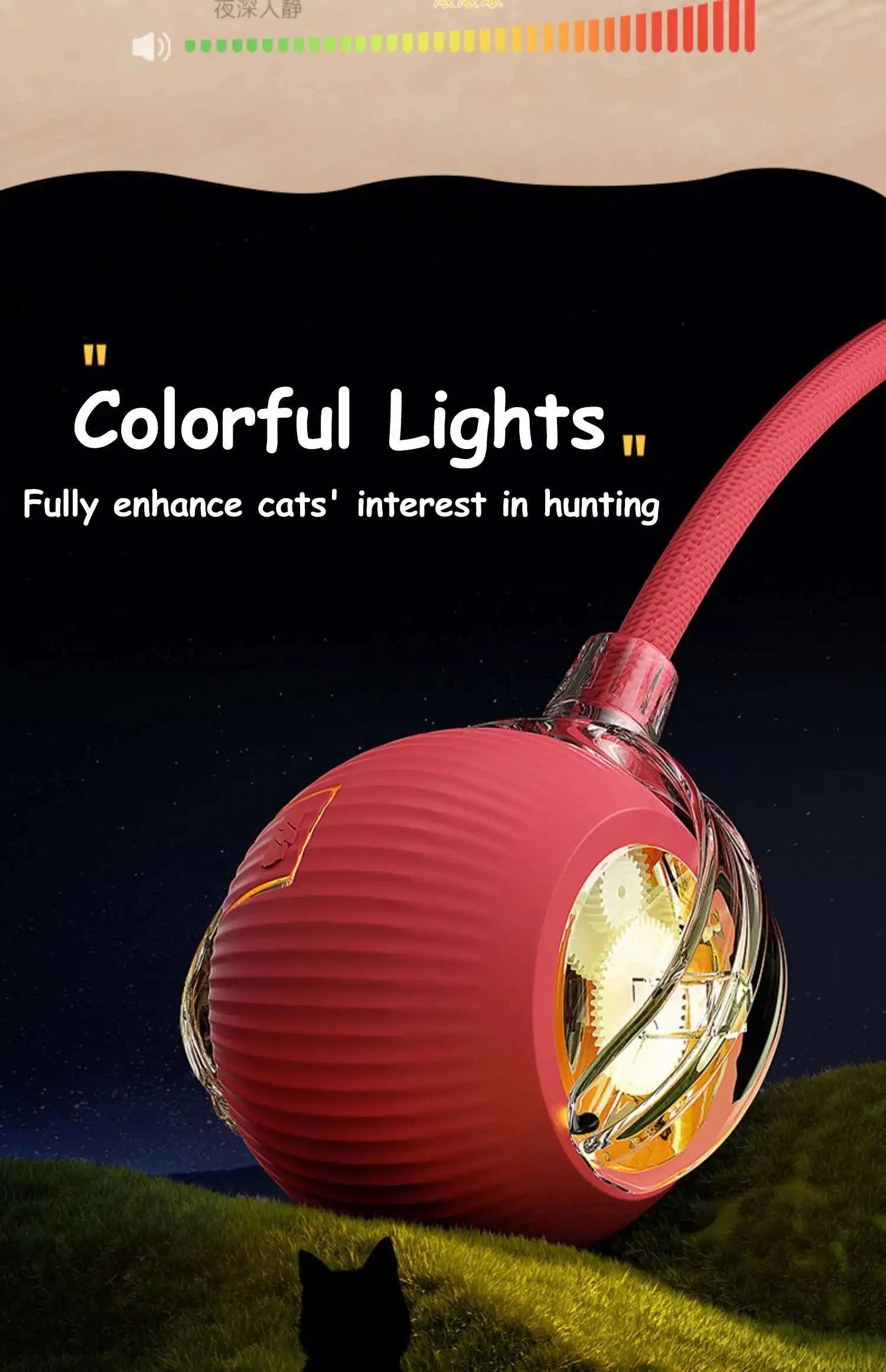 Automatic Dog Ball Toy – Rechargeable Interactive Rolling Ball