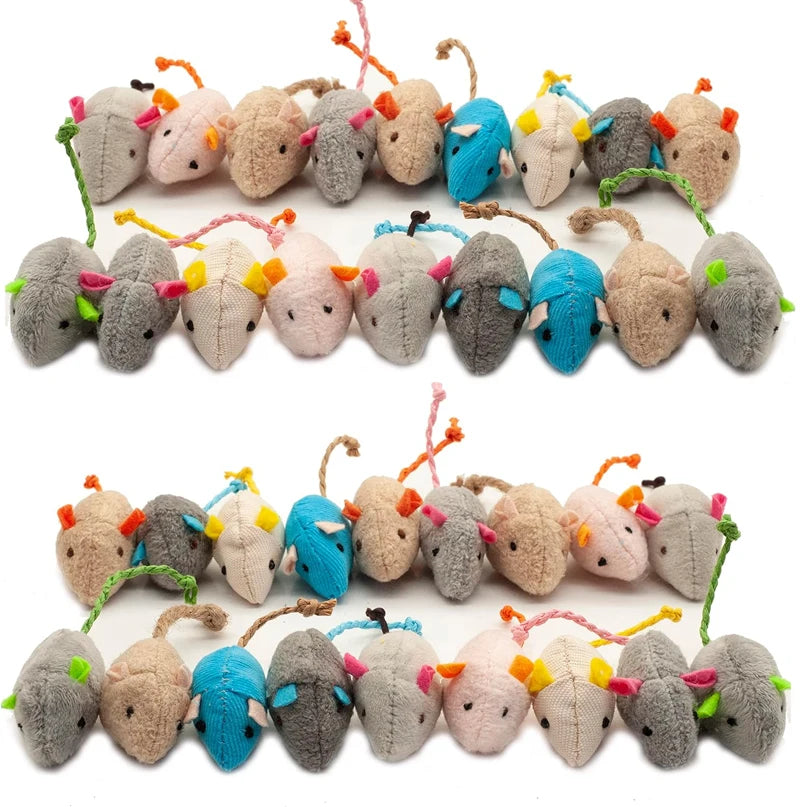 Catnip Mouse Toy for Indoor Cats – Plush Interactive Cat Toy