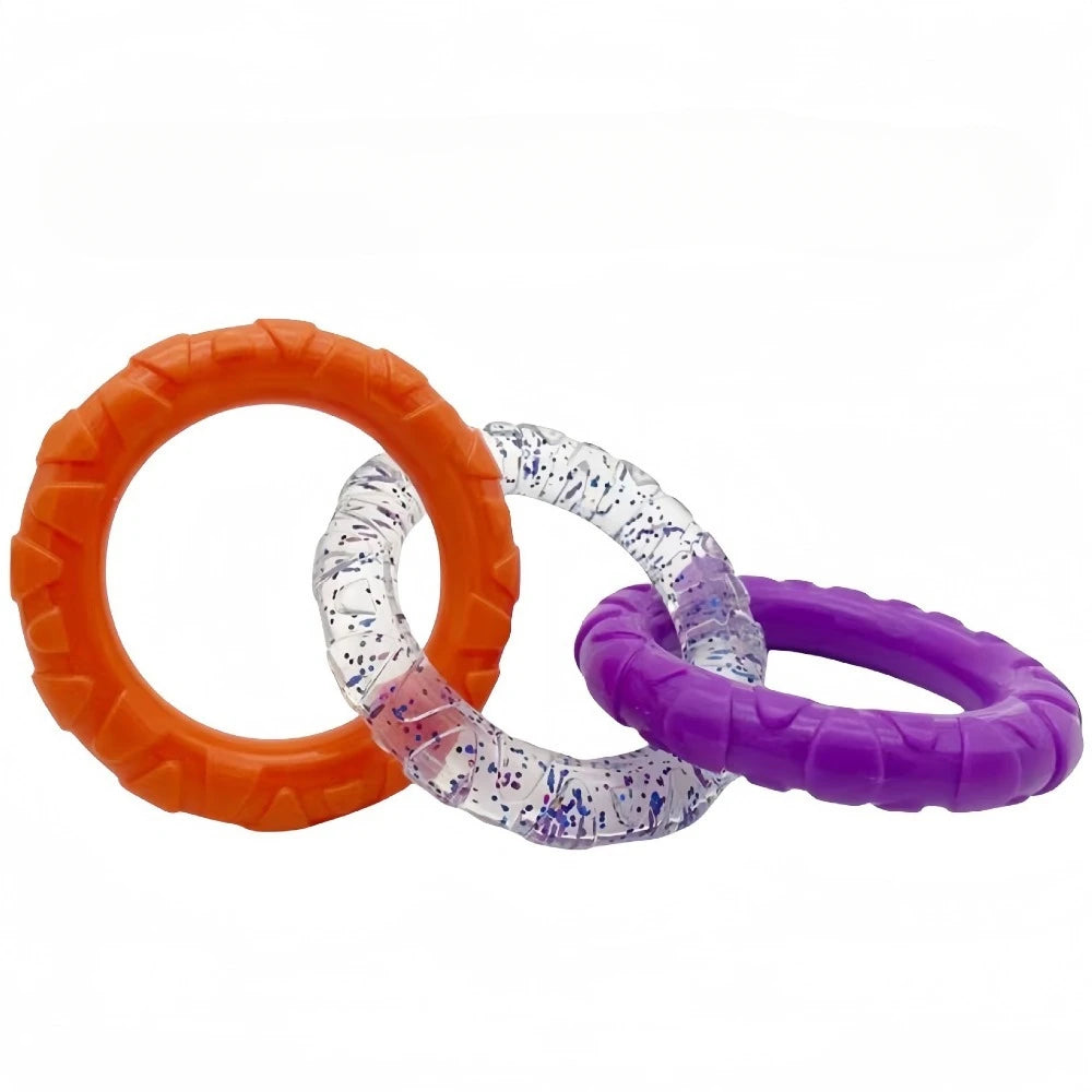 Dog Chew Toy Rubber Ball for Teeth Cleaning & Training