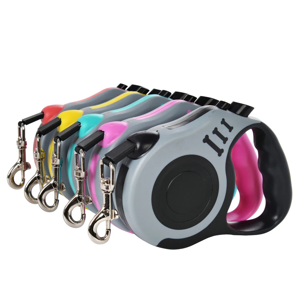 Retractable Dog Leash – 3m & 5m Automatic Nylon Lead