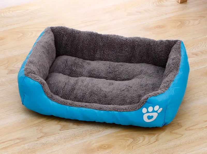 Large Dog Bed – Warm Square Pet Nest for Dogs & Cats