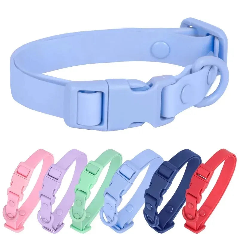PVC Dog Collar Waterproof Adjustable Breakaway Easy Clean