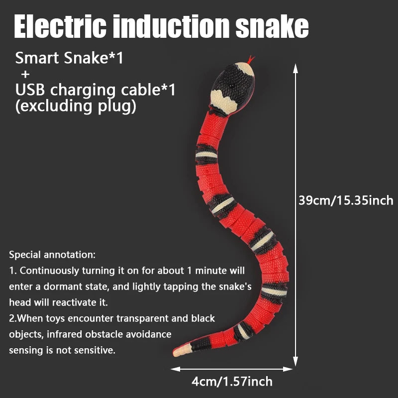 Interactive Snake Cat Toy – Smart Sensing Automatic Rechargeable