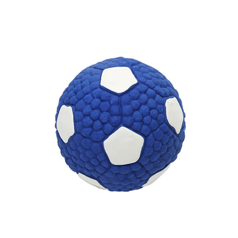Squeaky Dog Ball – Rubber Interactive Fetch & Chew Toy