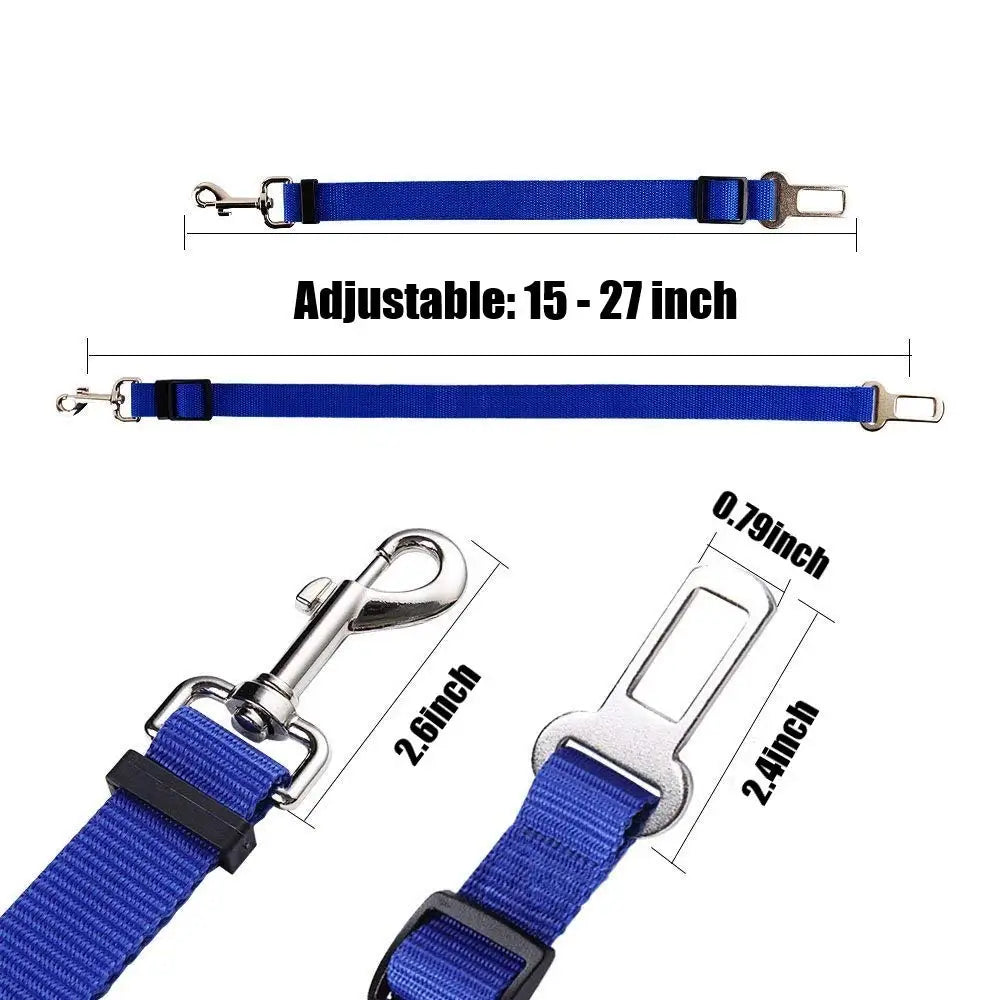 Dog Car Seat Belt Adjustable Nylon Safety Harness for Pet Travel