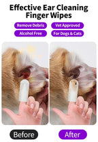 Dog Ear Cleaning Wipes, Cat Ear Care Wipes for Pet Grooming
