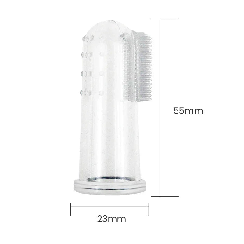 Dog Finger Toothbrush Silicone Pet Dental Cleaning Brush