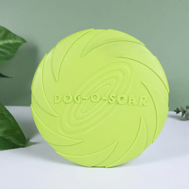 Dog Flying Disc, Soft Rubber Outdoor Toy for Training and Fetch