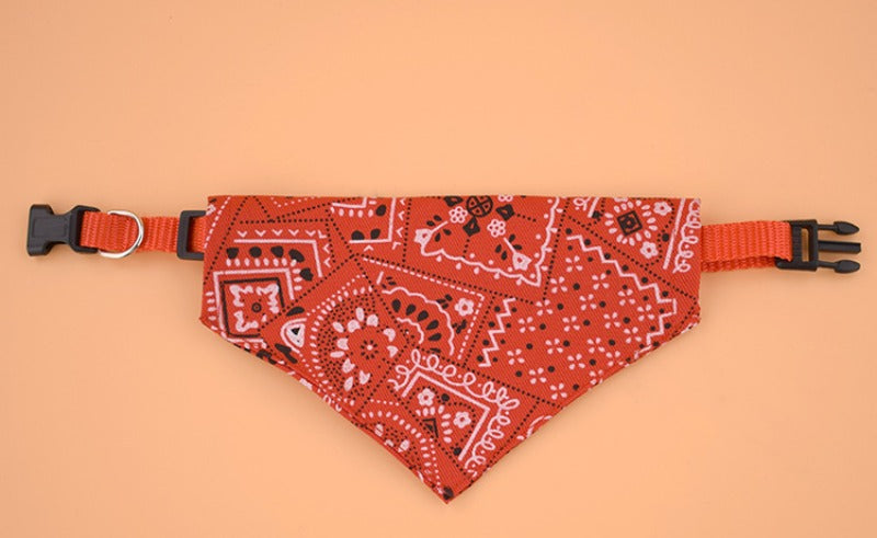 Pet Bandana – Adjustable Triangle Scarf for Dogs & Cats